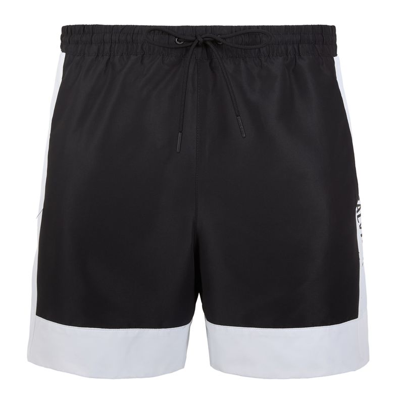 Szorty kąpielowe męskie Calvin Klein KM0KM01095 Intense Power Medium Drawstring Fashion brilliant white