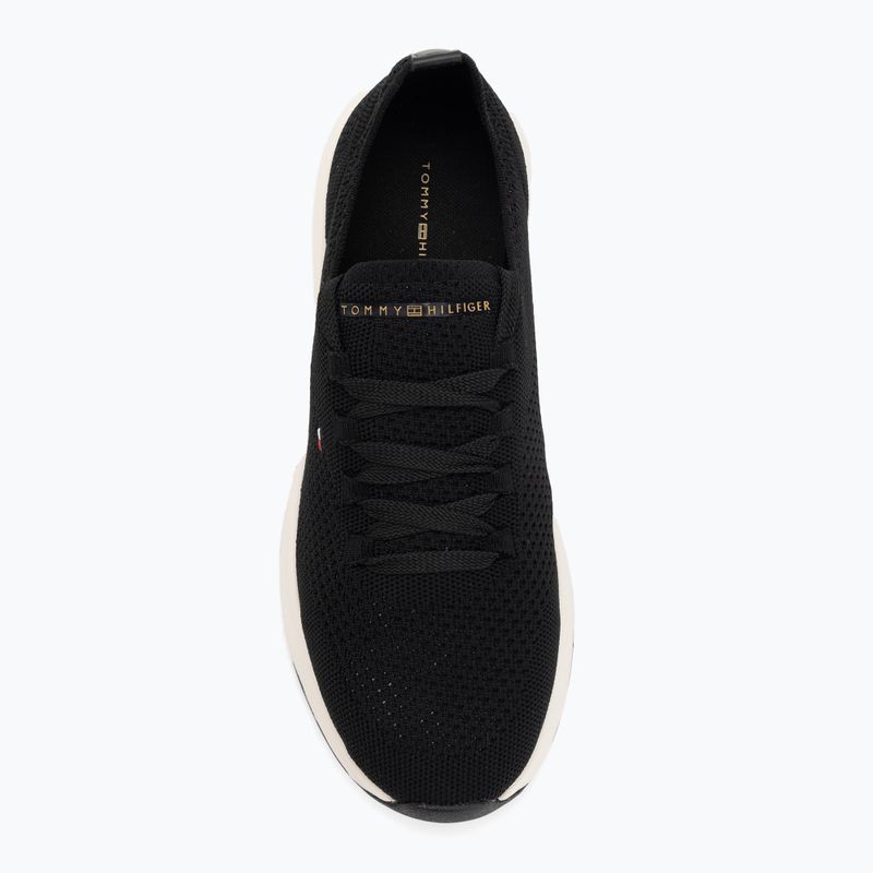 Buty damskie Tommy Hilfiger Knit Runner black 5