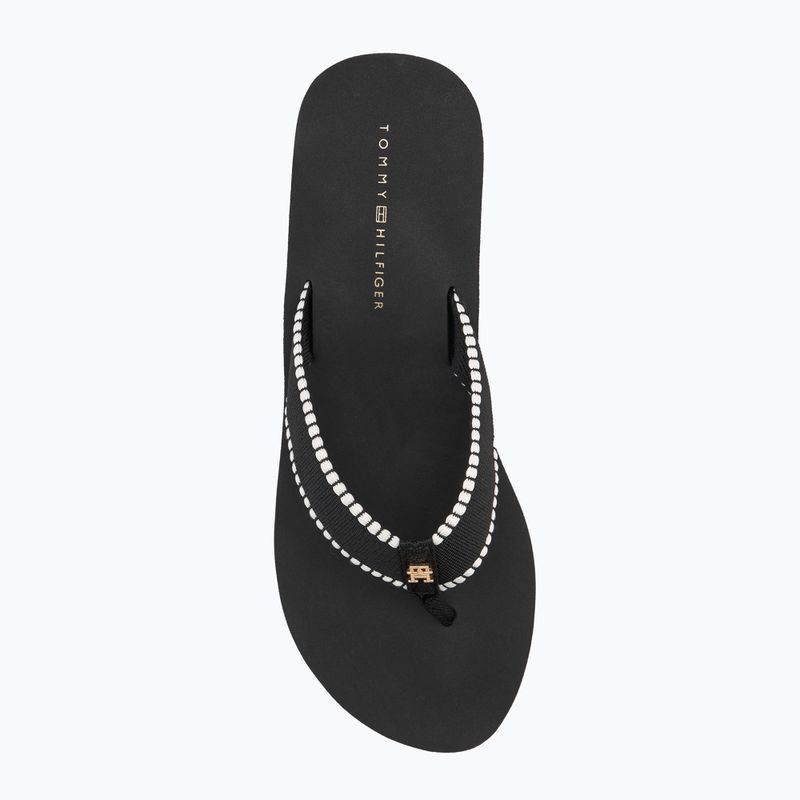 Japonki damskie Tommy Hilfiger Wedge Beach Sandal black 5
