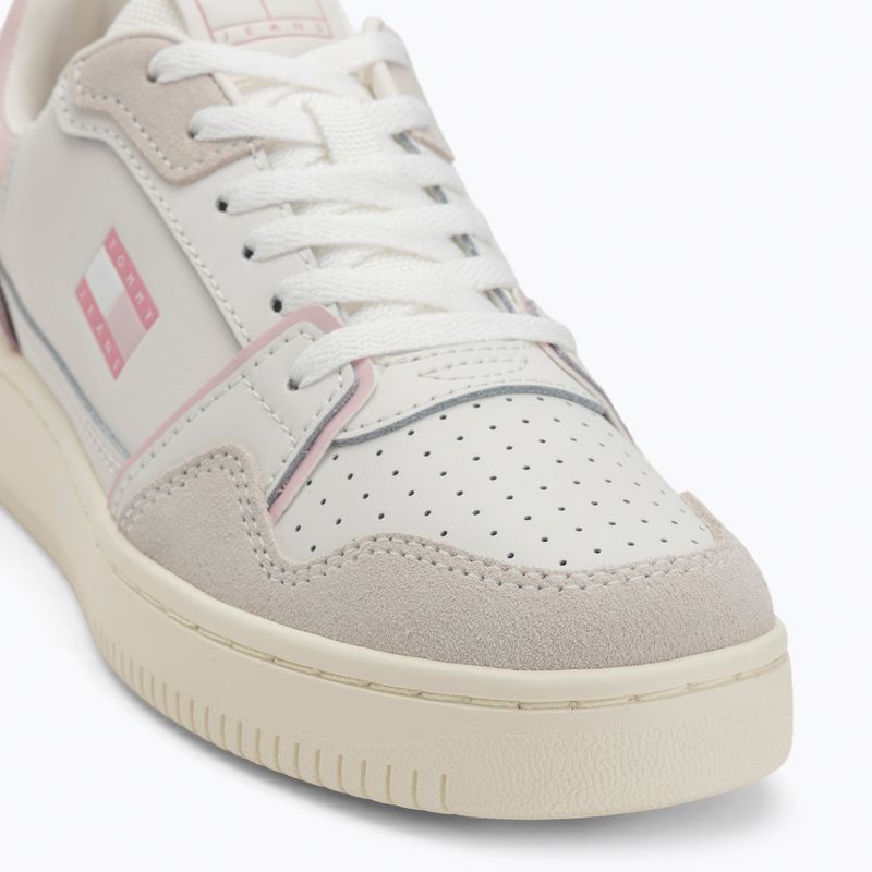 Buty damskie Tommy Jeans Retro Basket ecru/misty pink 7