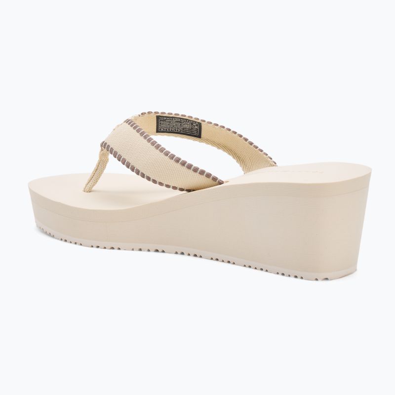 Japonki damskie Tommy Hilfiger Wedge Beach Sandal muslin 3
