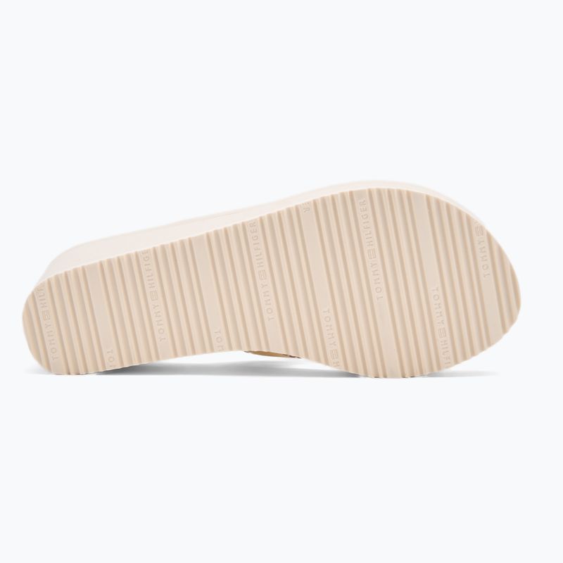 Japonki damskie Tommy Hilfiger Wedge Beach Sandal muslin 4