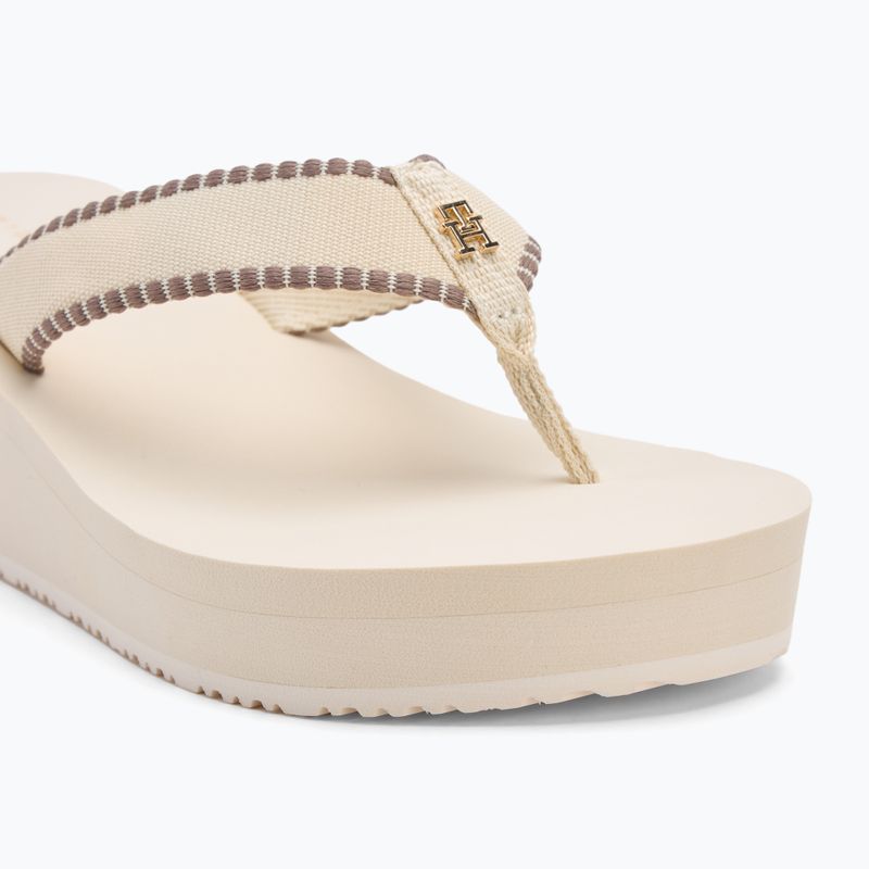 Japonki damskie Tommy Hilfiger Wedge Beach Sandal muslin 7