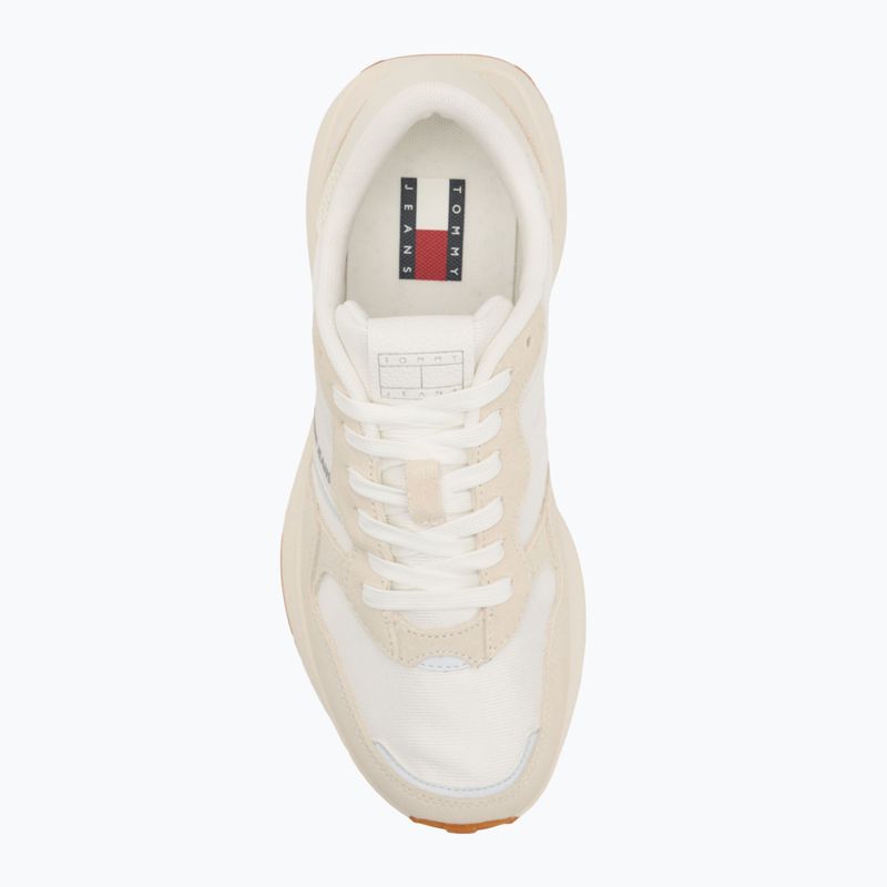 Buty damskie Tommy Jeans Cleated Runner ecru 5