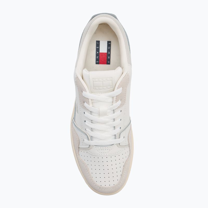 Buty damskie Tommy Jeans Retro Basket ecru/stratus grey 5