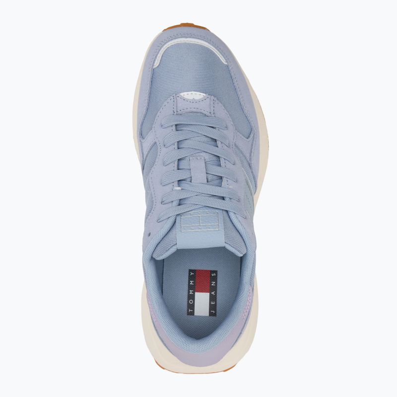 Buty damskie Tommy Jeans Cleated Runner blue chime 5