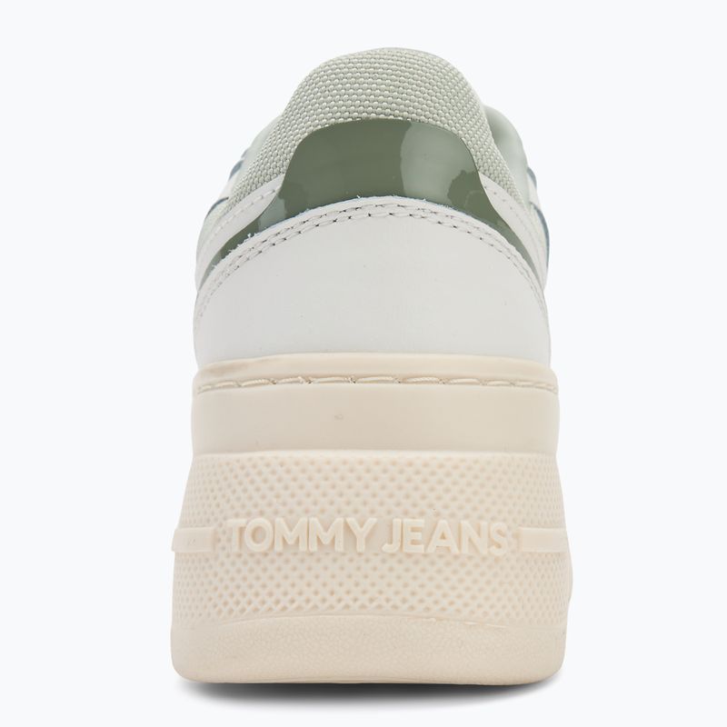 Buty damskie Tommy Jeans Retro Basket Flatform ecru/misty sage 6
