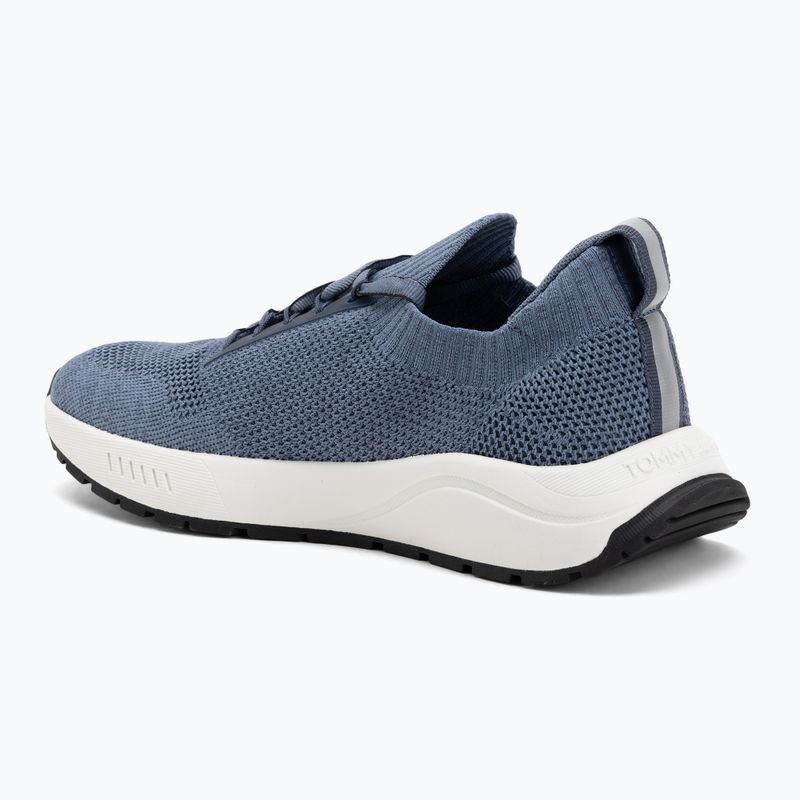 Buty męskie Tommy Jeans Runner Knitted blue moment 3