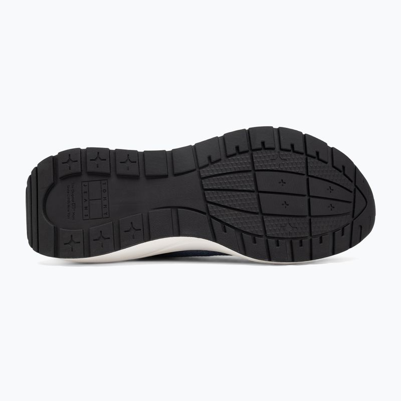 Buty męskie Tommy Jeans Runner Knitted blue moment 4