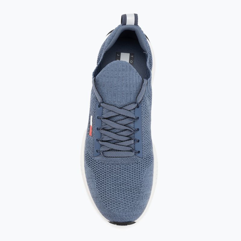 Buty męskie Tommy Jeans Runner Knitted blue moment 5