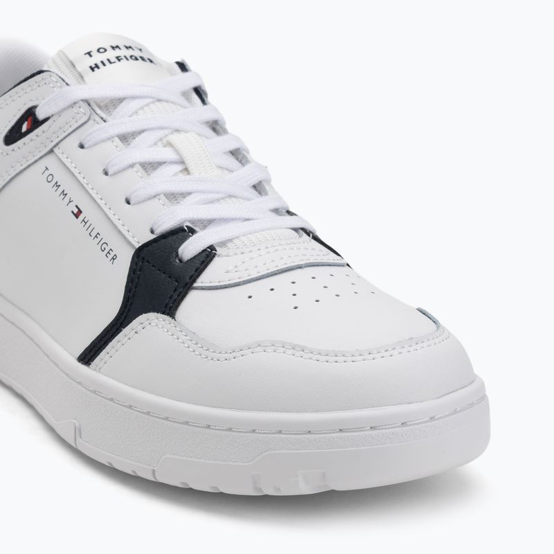 Buty męskie Tommy Hilfiger Basket Core Lite Lth Mix white 7