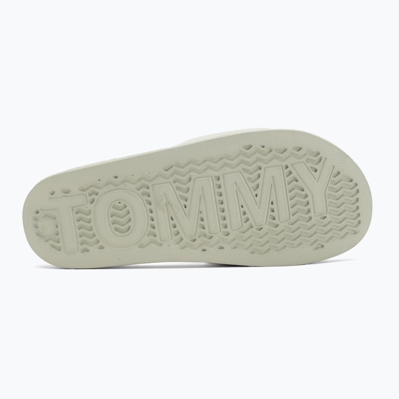 Klapki damskie Tommy Hilfiger Flag Pool Slide Patent misty sage 4