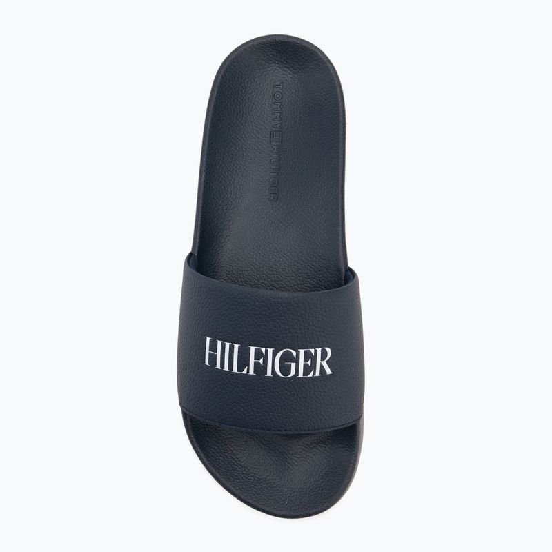 Klapki męskie Tommy Hilfiger Print Tumble Pool desert sky 5