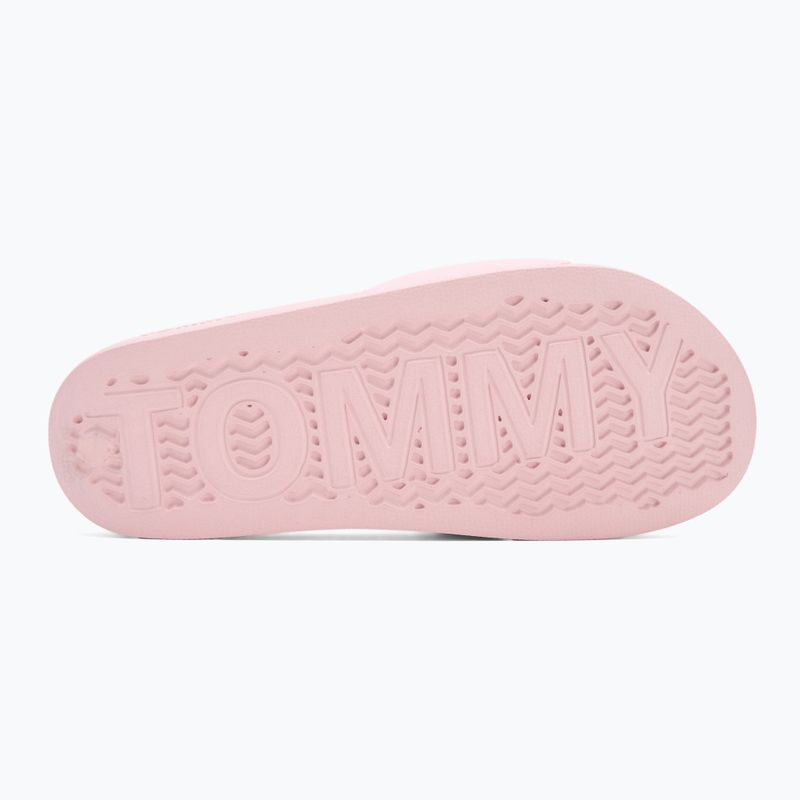 Klapki damskie Tommy Hilfiger Flag Pool Slide Patent misty pink 4
