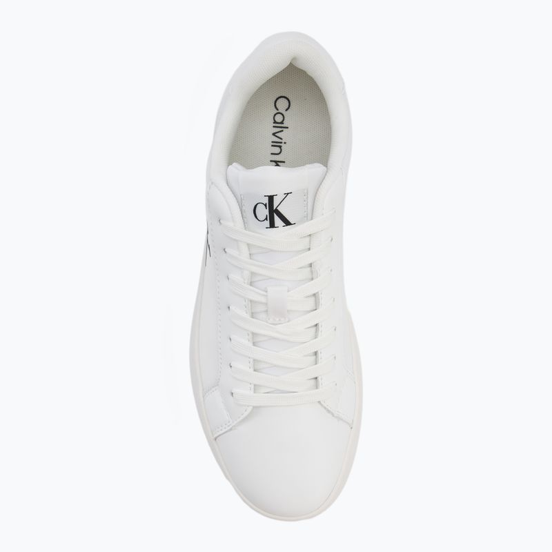 Buty damskie Calvin Klein YW0YW01781 3 Cupsole Laceup PU MG bright white 5