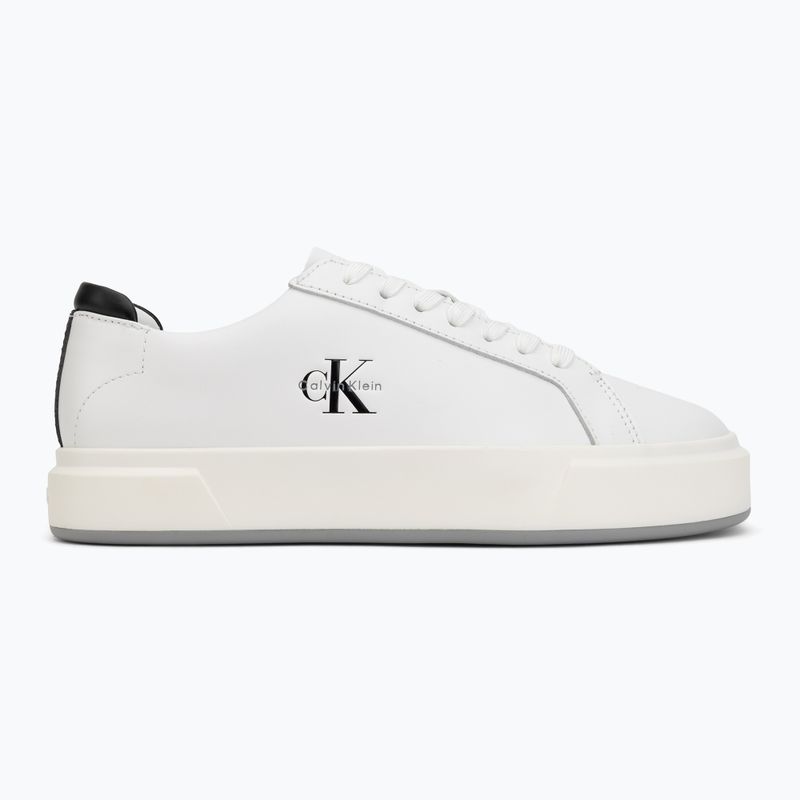 Buty damskie Calvin Klein YW0YW01945 Basket Cups Laceup Leather bright white/black 2