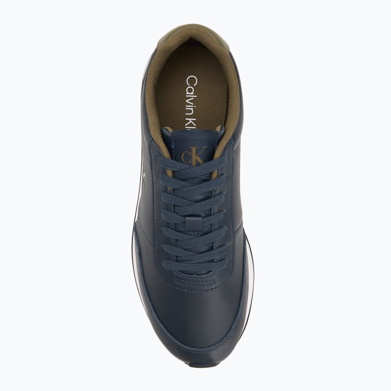 Buty męskie Calvin Klein YM0YM01355 Retro Runner Essential Leather navy/capers 5