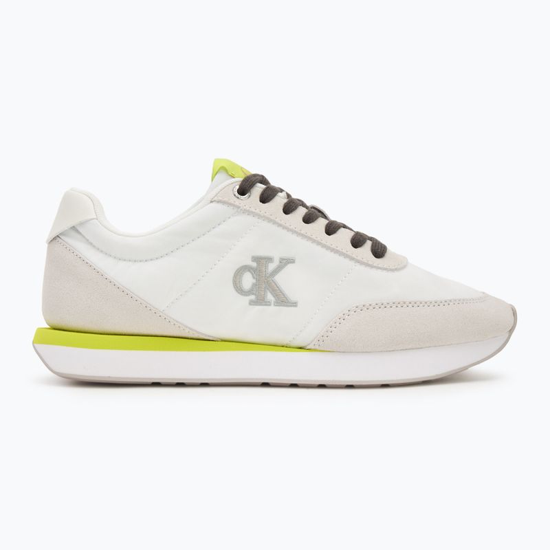 Buty damskie Calvin Klein YW0YW01990 Retro Runner Lace Up Nylon MG white/evening primrose/lily white 2