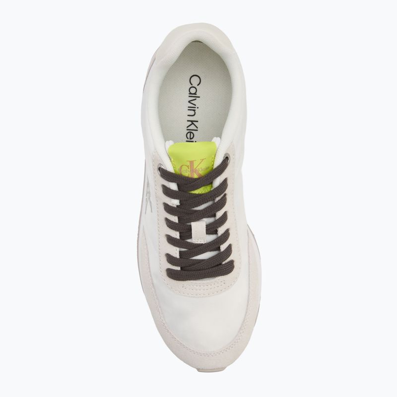 Buty damskie Calvin Klein YW0YW01990 Retro Runner Lace Up Nylon MG white/evening primrose/lily white 5