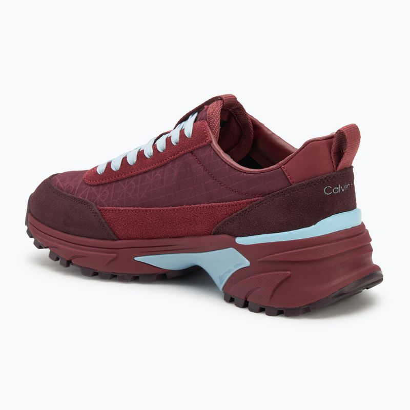 Buty damskie Calvin Klein YW0YW01995 Hike Runner Casual Ny-Su AOP WN bordeaux 3