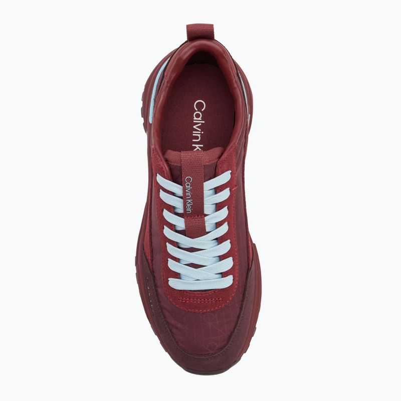 Buty damskie Calvin Klein YW0YW01995 Hike Runner Casual Ny-Su AOP WN bordeaux 5