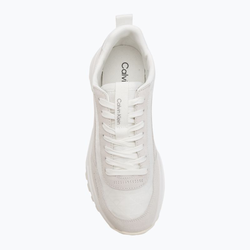 Buty damskie Calvin Klein YW0YW01995 Hike Runner Casual Ny-Su AOP WN white/marshmallow/feather gray 5