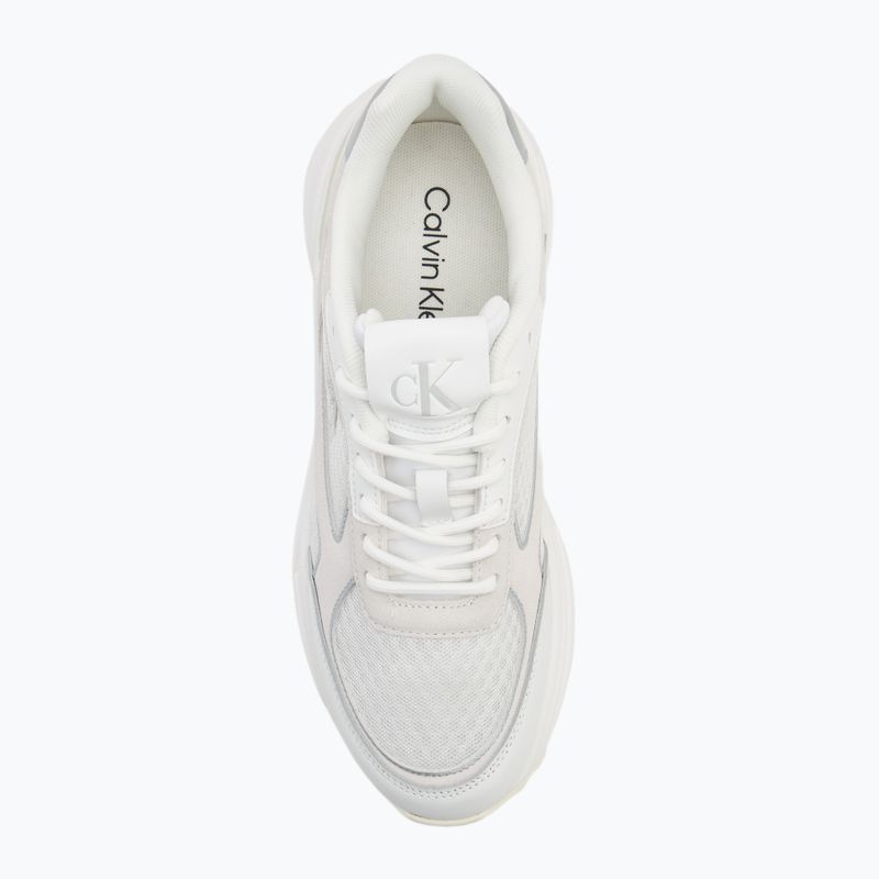 Buty damskie Calvin Klein YW0YW02009 Hike Runner Mesh Mix MET MG bright white/silver 5