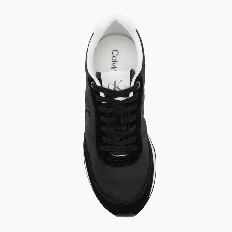 Buty damskie Calvin Klein YW0YW01990 Retro Runner Lace Up Nylon MG black/bright white 6
