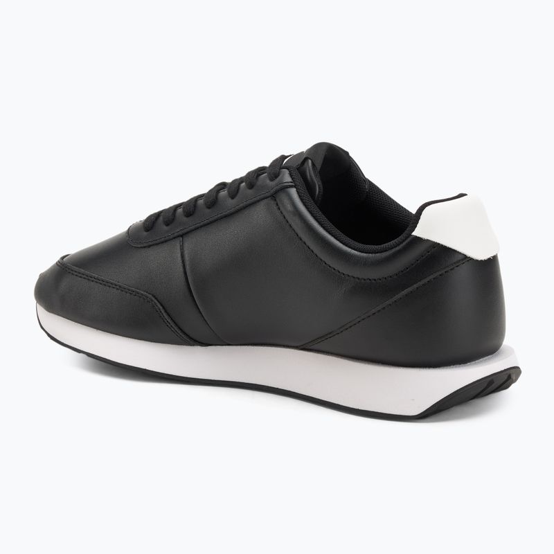 Buty męskie Calvin Klein YM0YM01355 Retro Runner Essential Leather black/bright white 3