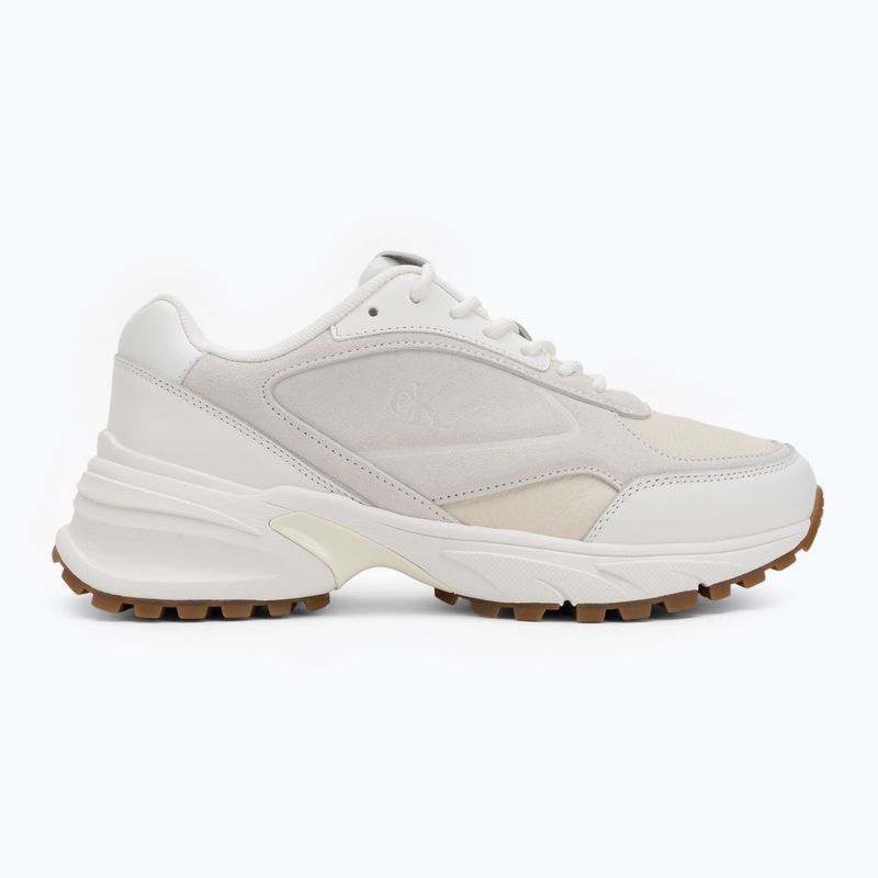 Buty męskie Calvin Klein YM0YM01289 Hike Runner HF Leather Mix bright white/creamy white/eggshell 2