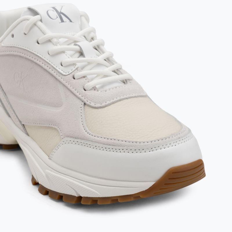 Buty męskie Calvin Klein YM0YM01289 Hike Runner HF Leather Mix bright white/creamy white/eggshell 7