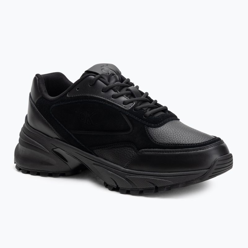 Buty męskie Calvin Klein YM0YM01289 Hike Runner HF Leather Mix triple black