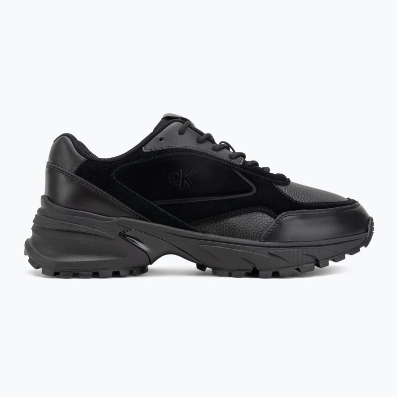 Buty męskie Calvin Klein YM0YM01289 Hike Runner HF Leather Mix triple black 2