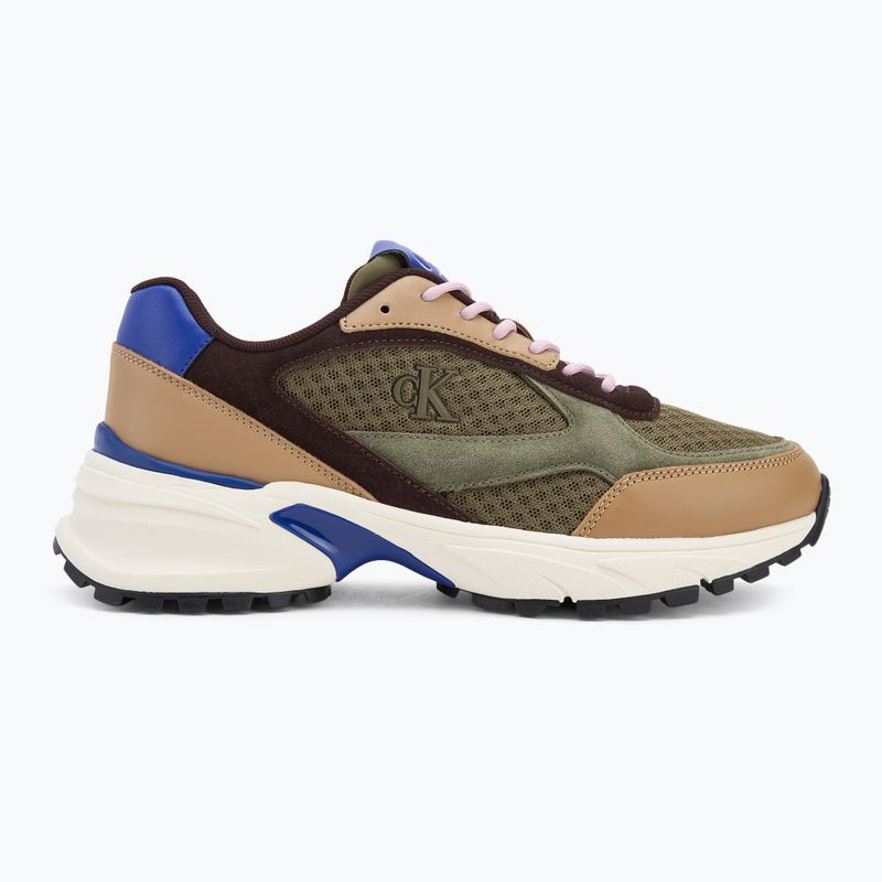 Buty męskie Calvin Klein YM0YM01379 Hike Runner Mesh MIX cumin/burnt out/khaki/purple blue 2