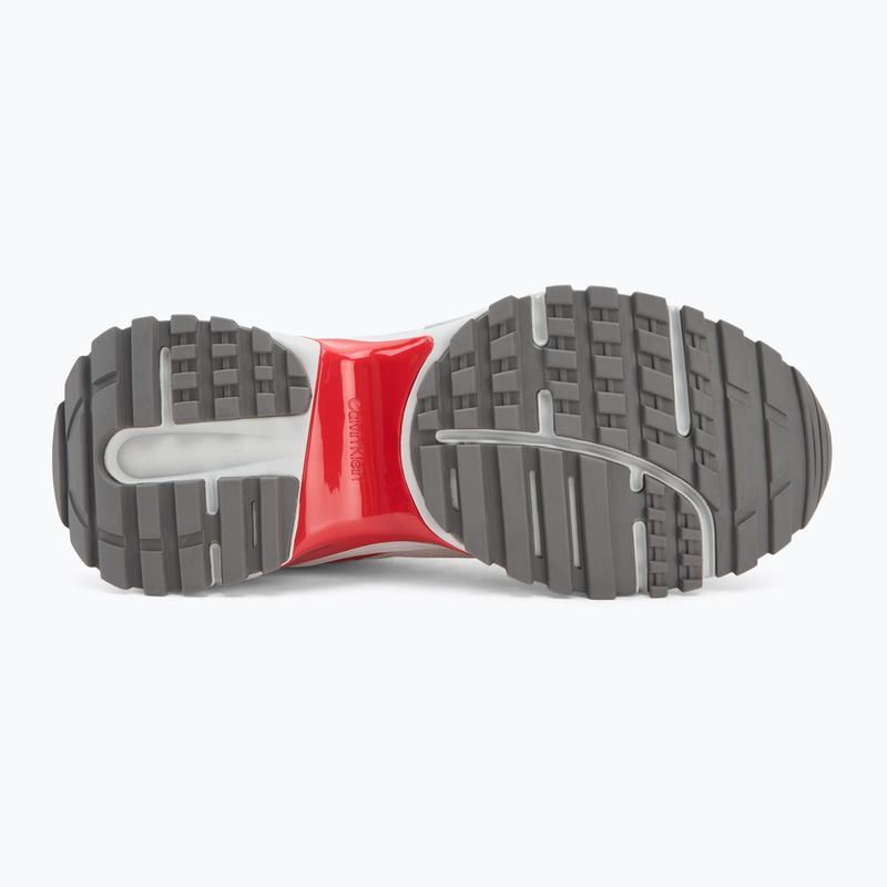 Buty męskie Calvin Klein YM0YM01379 Hike Runner Mesh MIX bright white/grey/flame scarlet 4