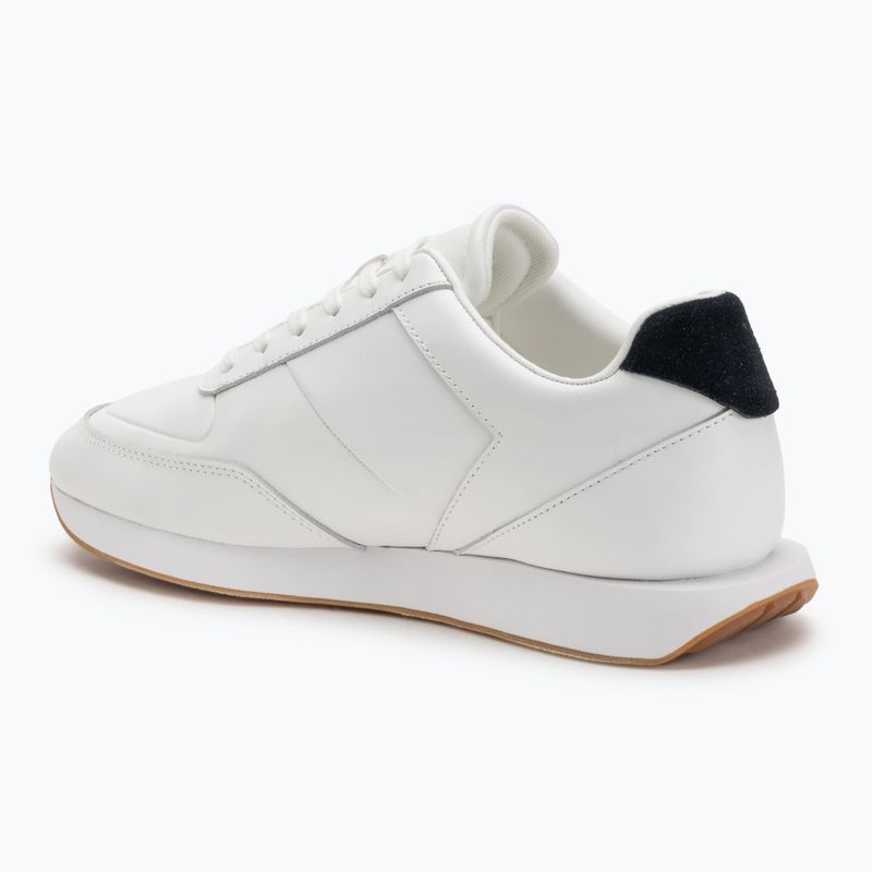 Buty męskie Calvin Klein YM0YM01381 Retro Runner Leather Tape bright white/black/gum 3