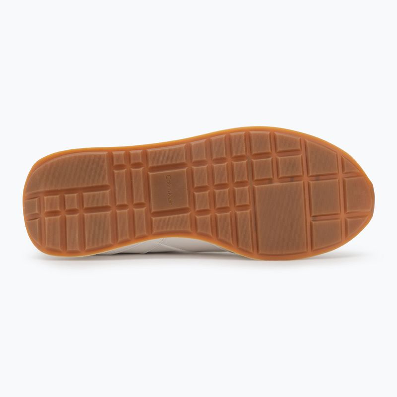 Buty męskie Calvin Klein YM0YM01381 Retro Runner Leather Tape bright white/black/gum 4