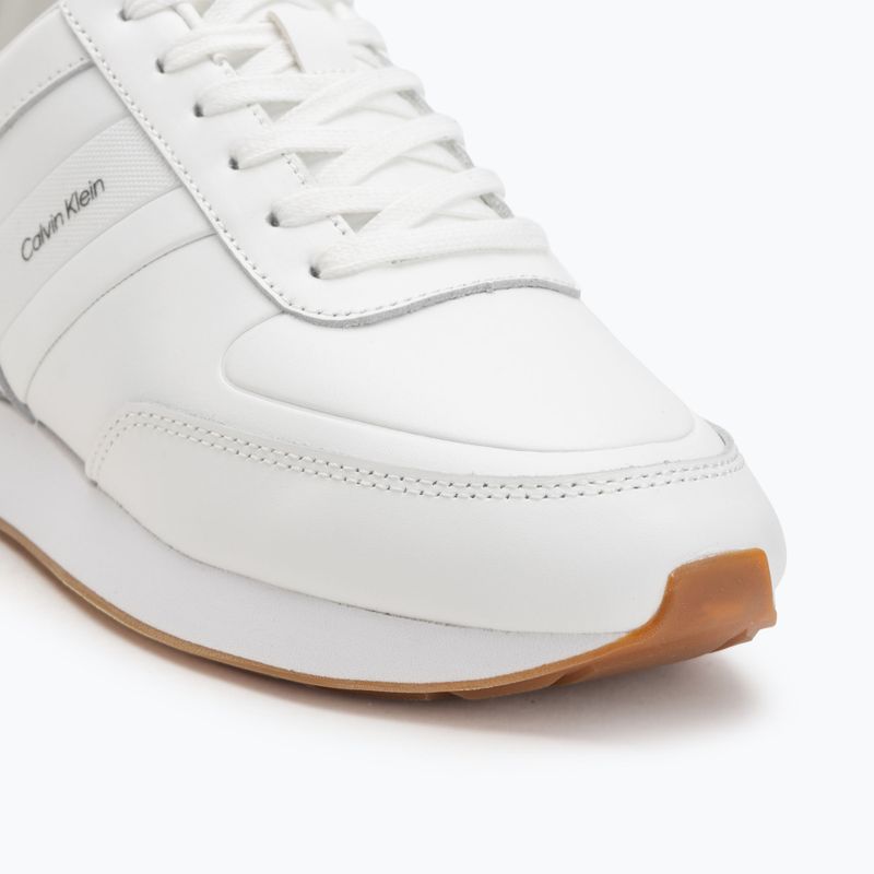 Buty męskie Calvin Klein YM0YM01381 Retro Runner Leather Tape bright white/black/gum 7