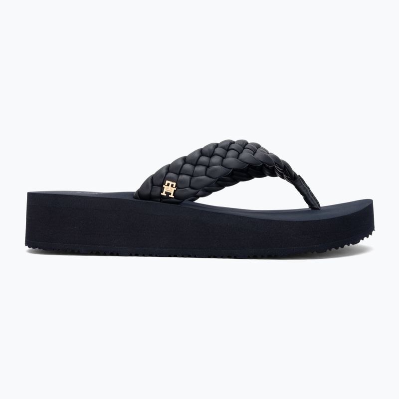 Japonki damskie Tommy Hilfiger Wedge Cornrow Beach space blue 2