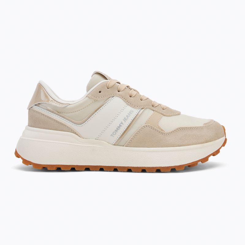 Buty damskie Tommy Jeans Cleated Runner white clay 2