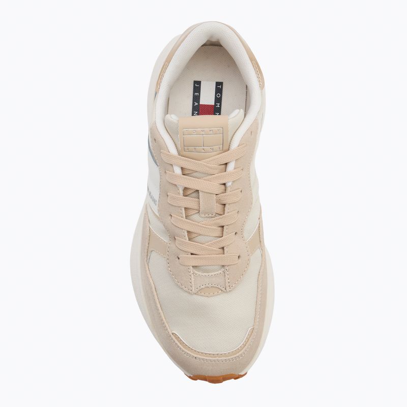 Buty damskie Tommy Jeans Cleated Runner white clay 5