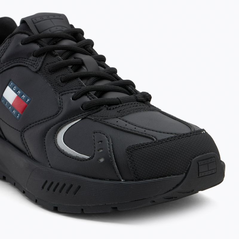 Buty męskie Tommy Jeans Runner Leather black 7