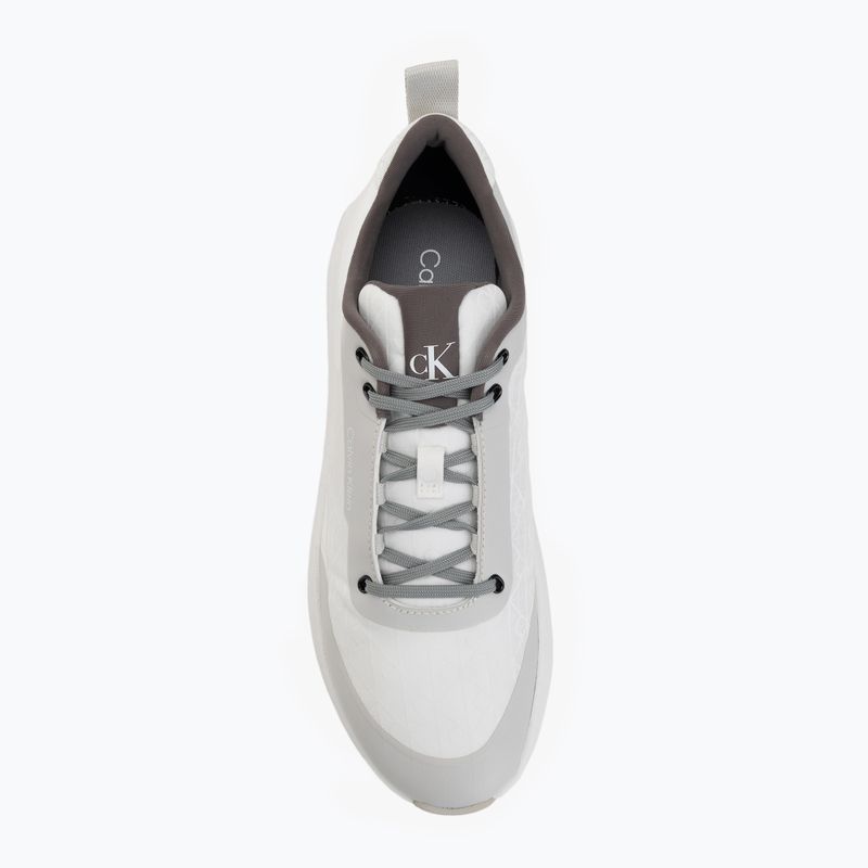 Buty damskie Calvin Klein Chunky Runner Laceup Mix Aop white/granite road/granite gray 5