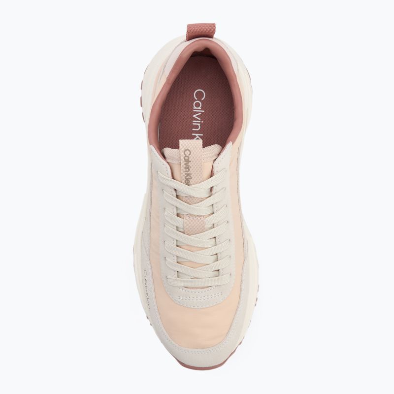 Buty damskie Calvin Klein YW0YW02075 Hike Runner Mg Nylon Mix whisper pink/dark ecru/dusty rose 5