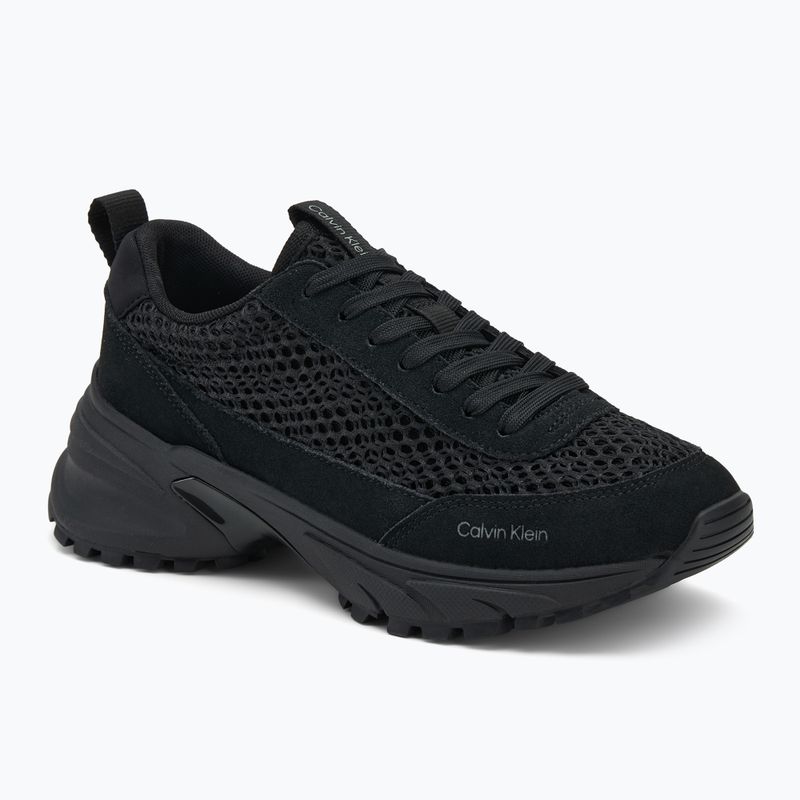 Buty damskie Calvin Klein YW0YW02030 Hike Runner Lace Up Techmix triple black