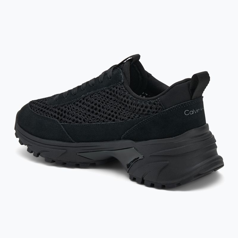 Buty damskie Calvin Klein YW0YW02030 Hike Runner Lace Up Techmix triple black 3