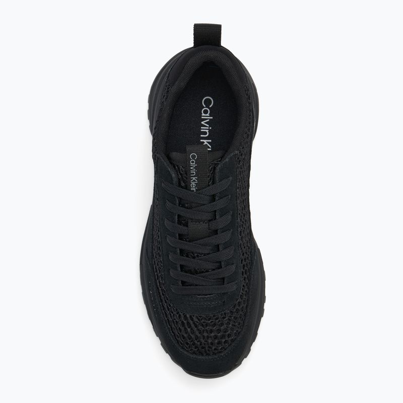 Buty damskie Calvin Klein YW0YW02030 Hike Runner Lace Up Techmix triple black 5