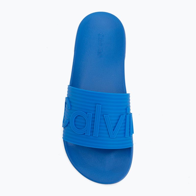 Klapki męskie Calvin Klein HM0HM02113 Ess Texture lapis blue 5