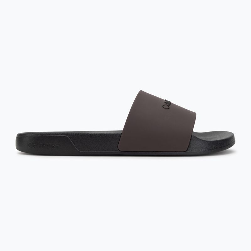 Klapki męskie Calvin Klein HM0HM02107 EssMonobrand black/bordeaux 2