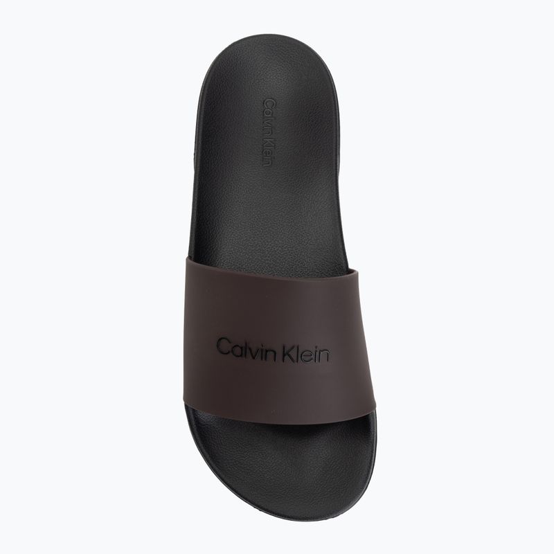 Klapki męskie Calvin Klein HM0HM02107 EssMonobrand black/bordeaux 5
